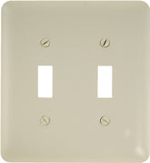 Amerelle 935TTAL Wallplate, 5 in L, 4-5/8 in W, 2 -Gang, Steel, Light Almond